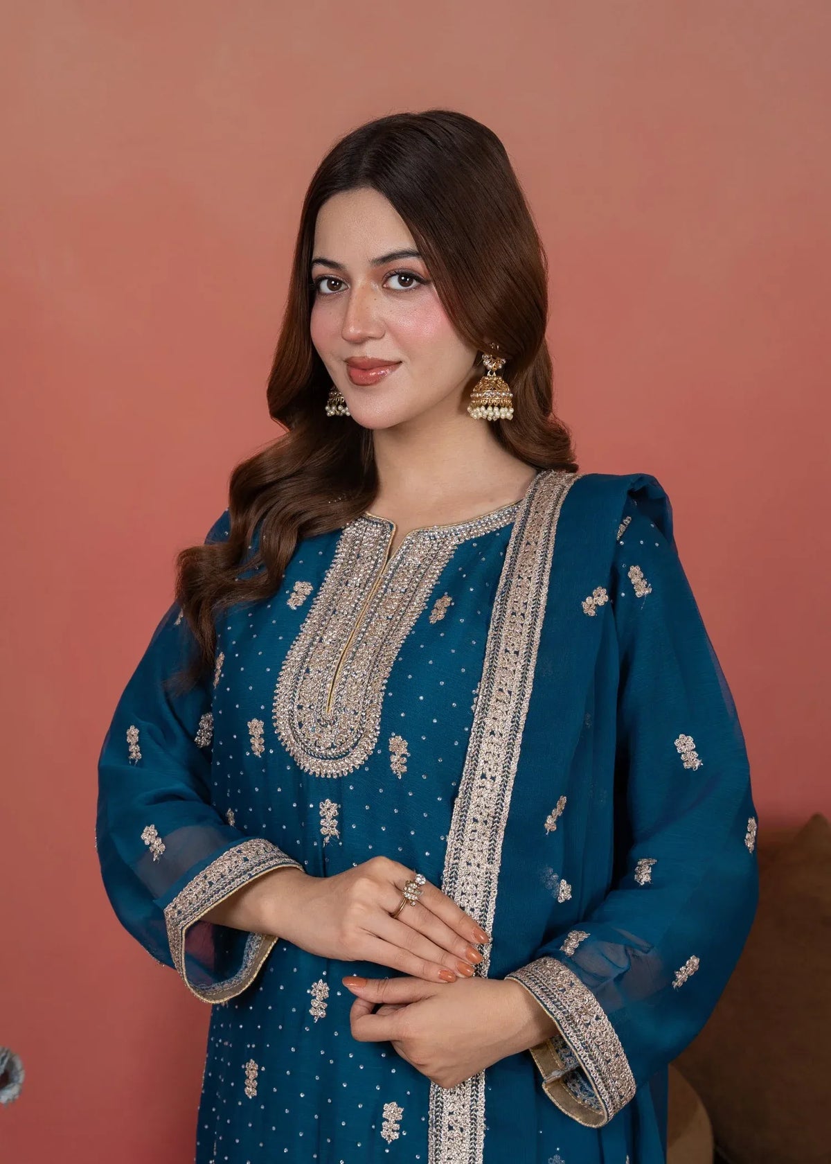 Dori Gharara Teal Blue