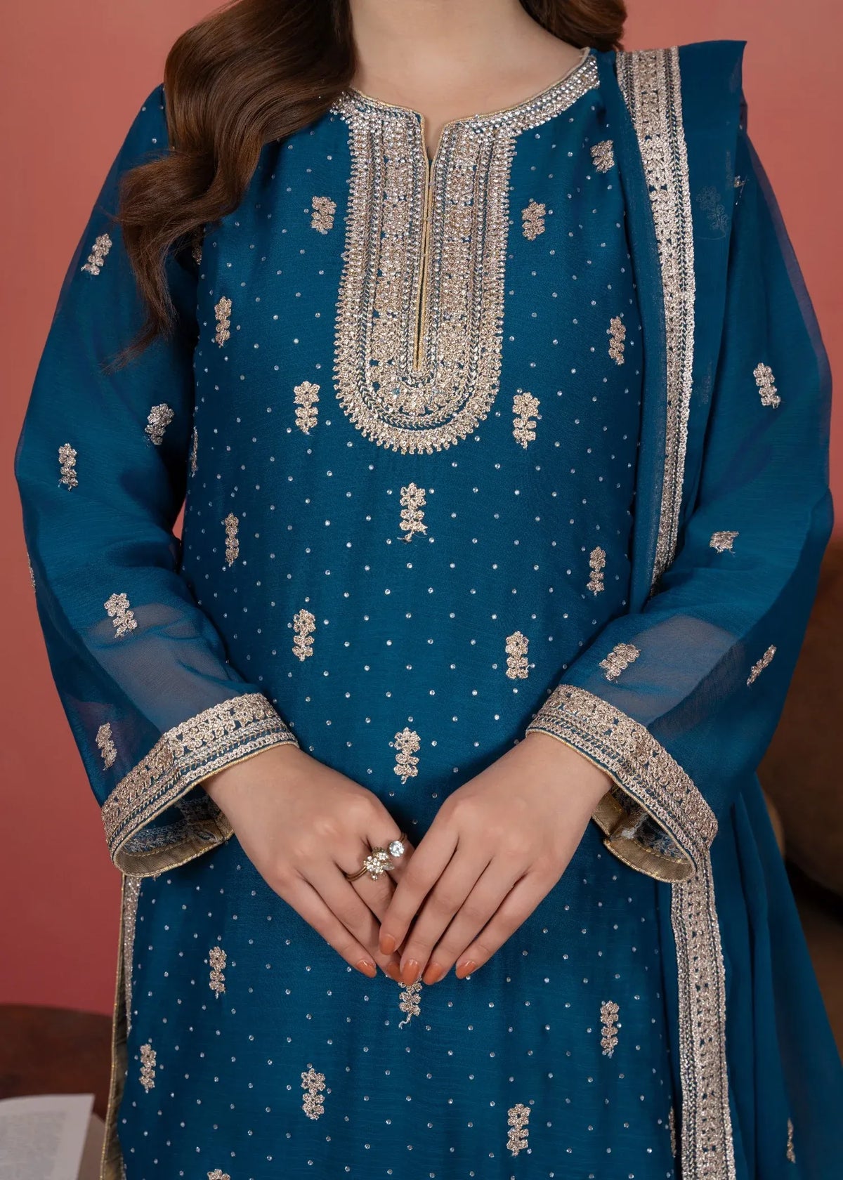 Dori Gharara Teal Blue