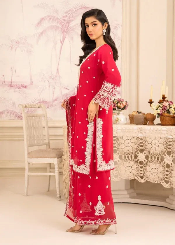 Gulnoor Chiffon Hot Pink