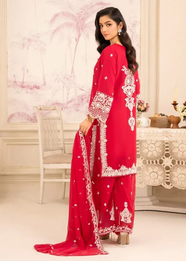 Gulnoor Chiffon Hot Pink
