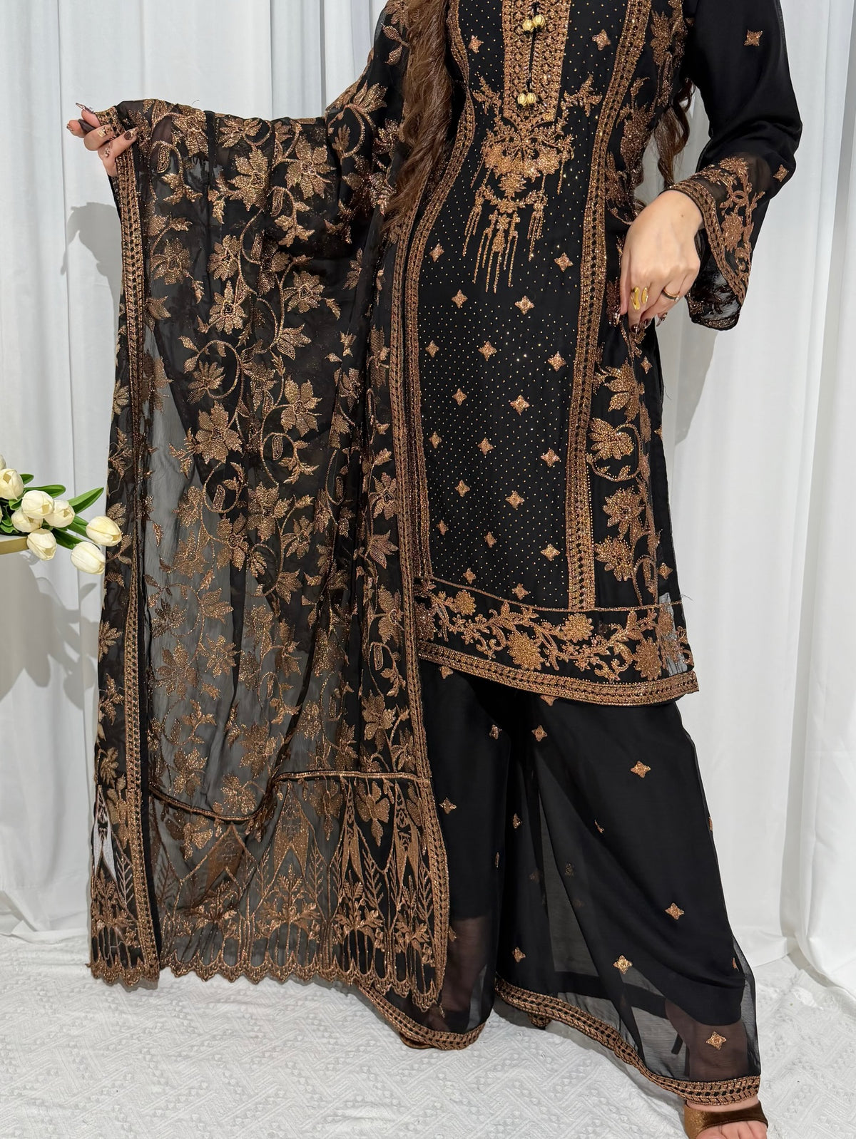 Mahro Chiffon Black