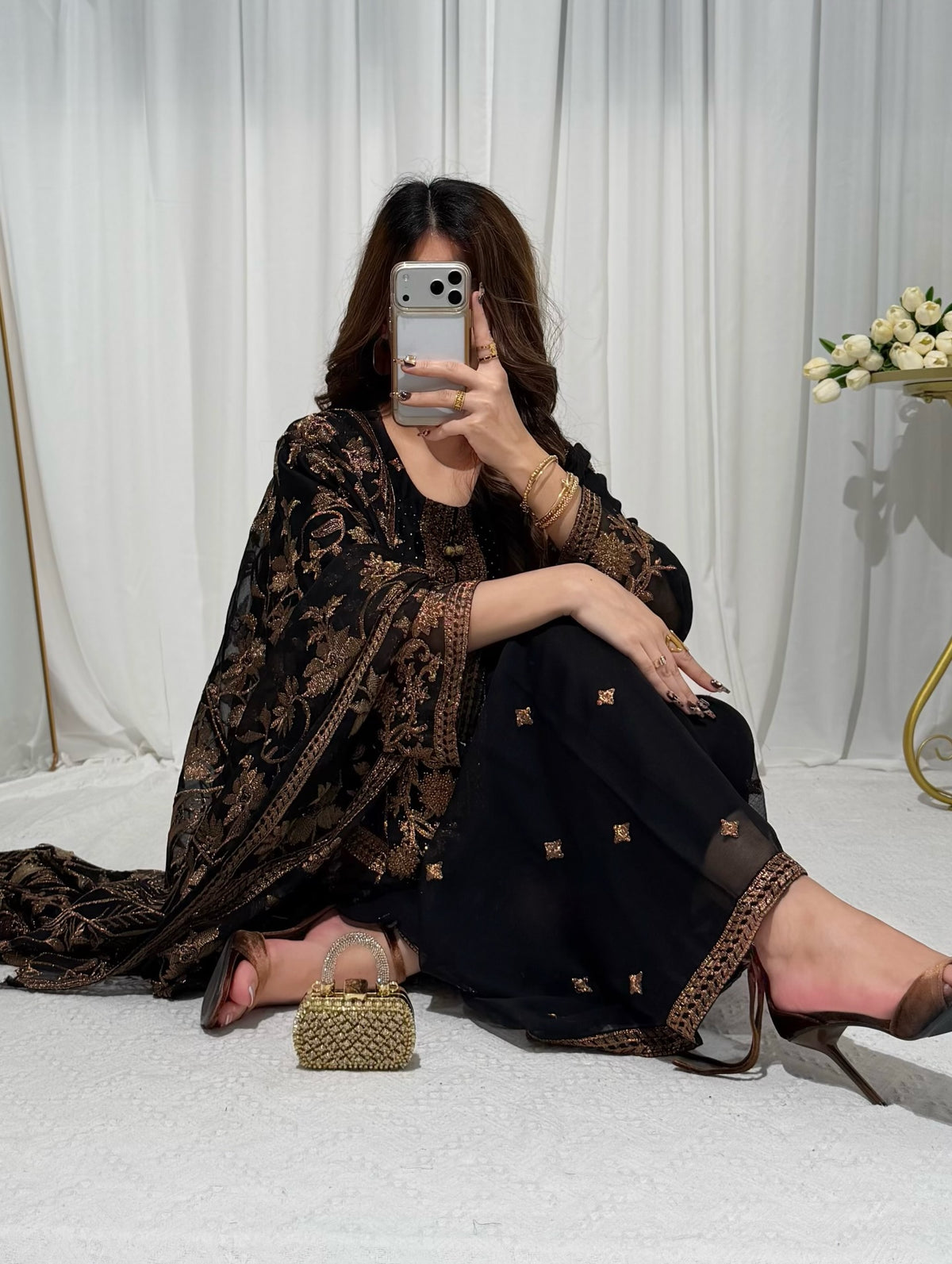 Mahro Chiffon Black