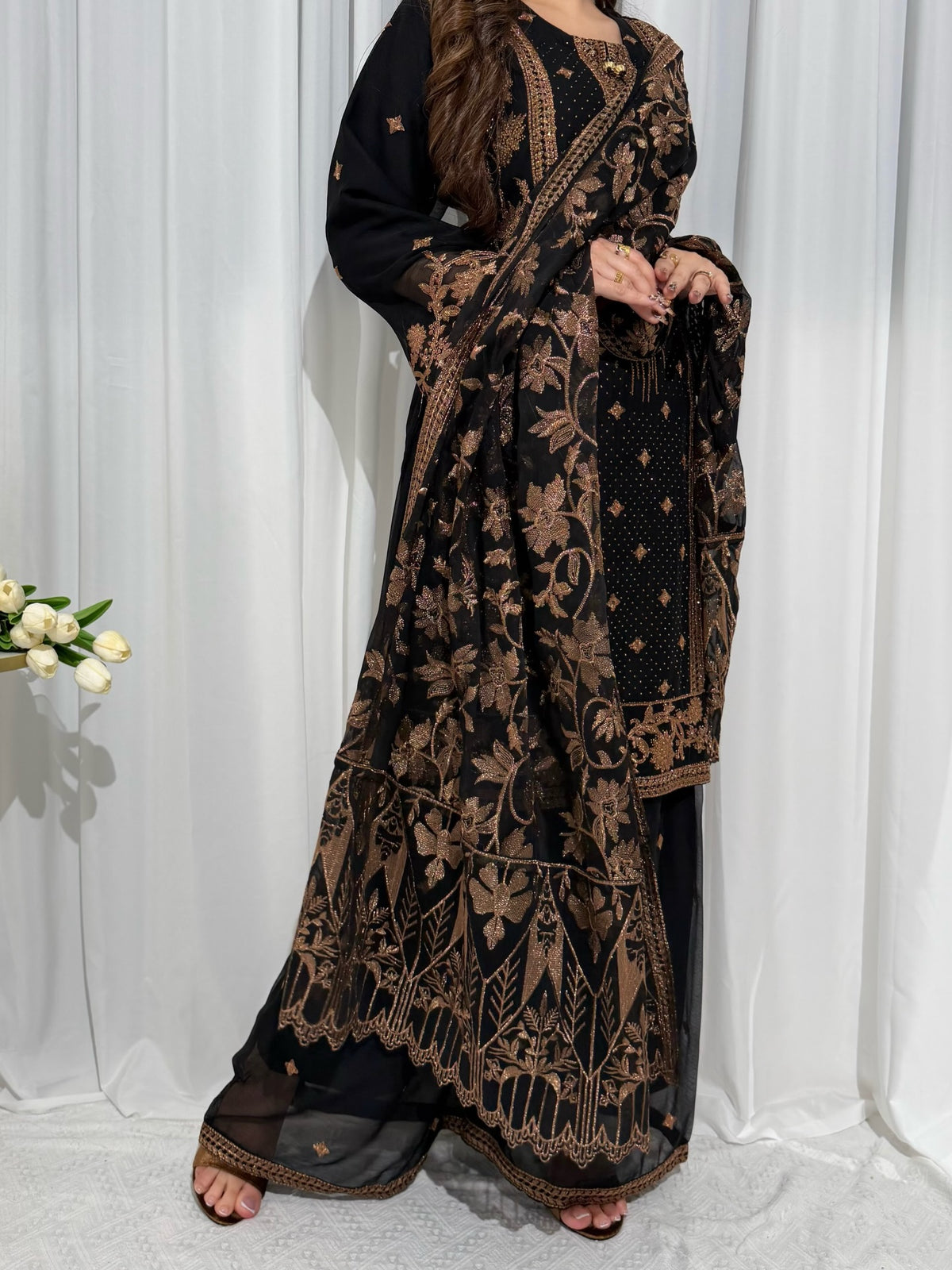 Mahro Chiffon Black