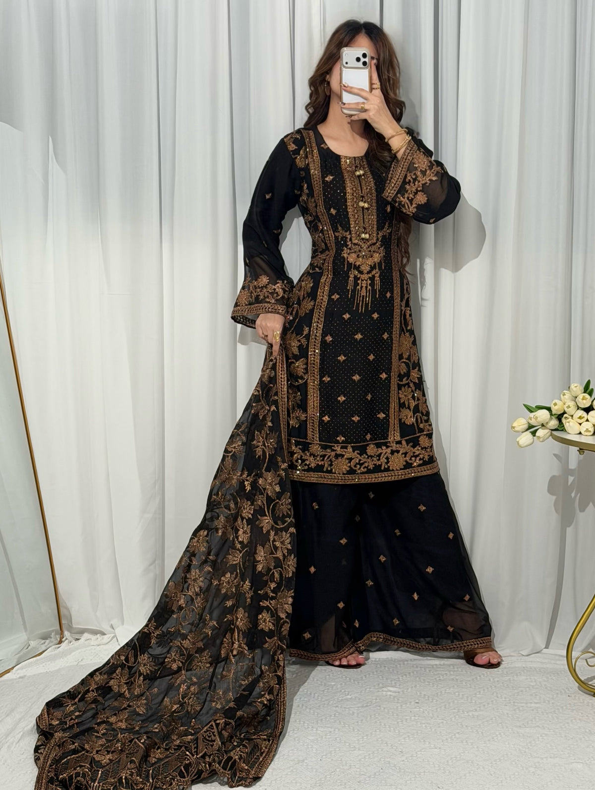 Mahro Chiffon Black