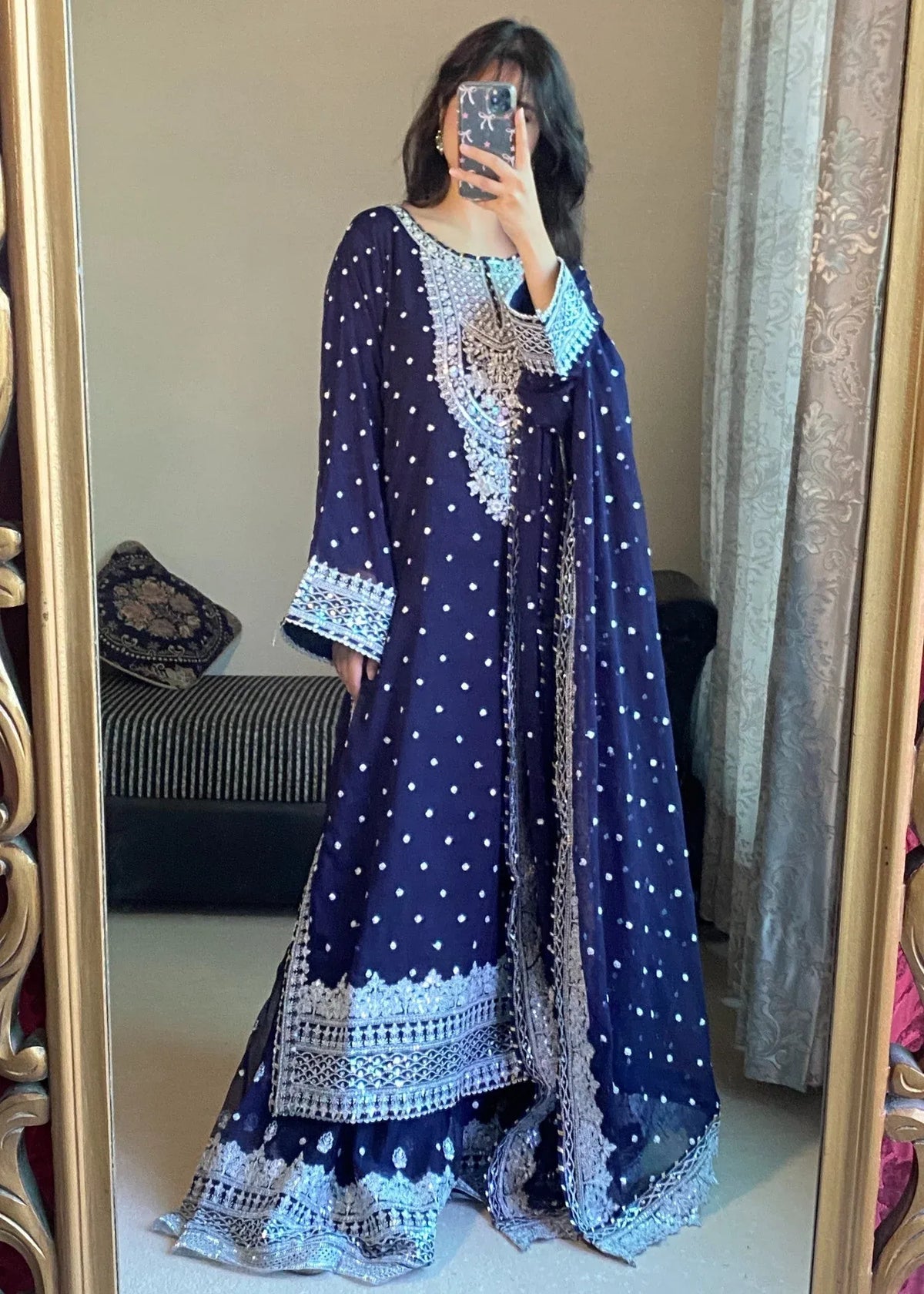 Ronaq-e-Mehfil Hot Pink Farshi Gharara
