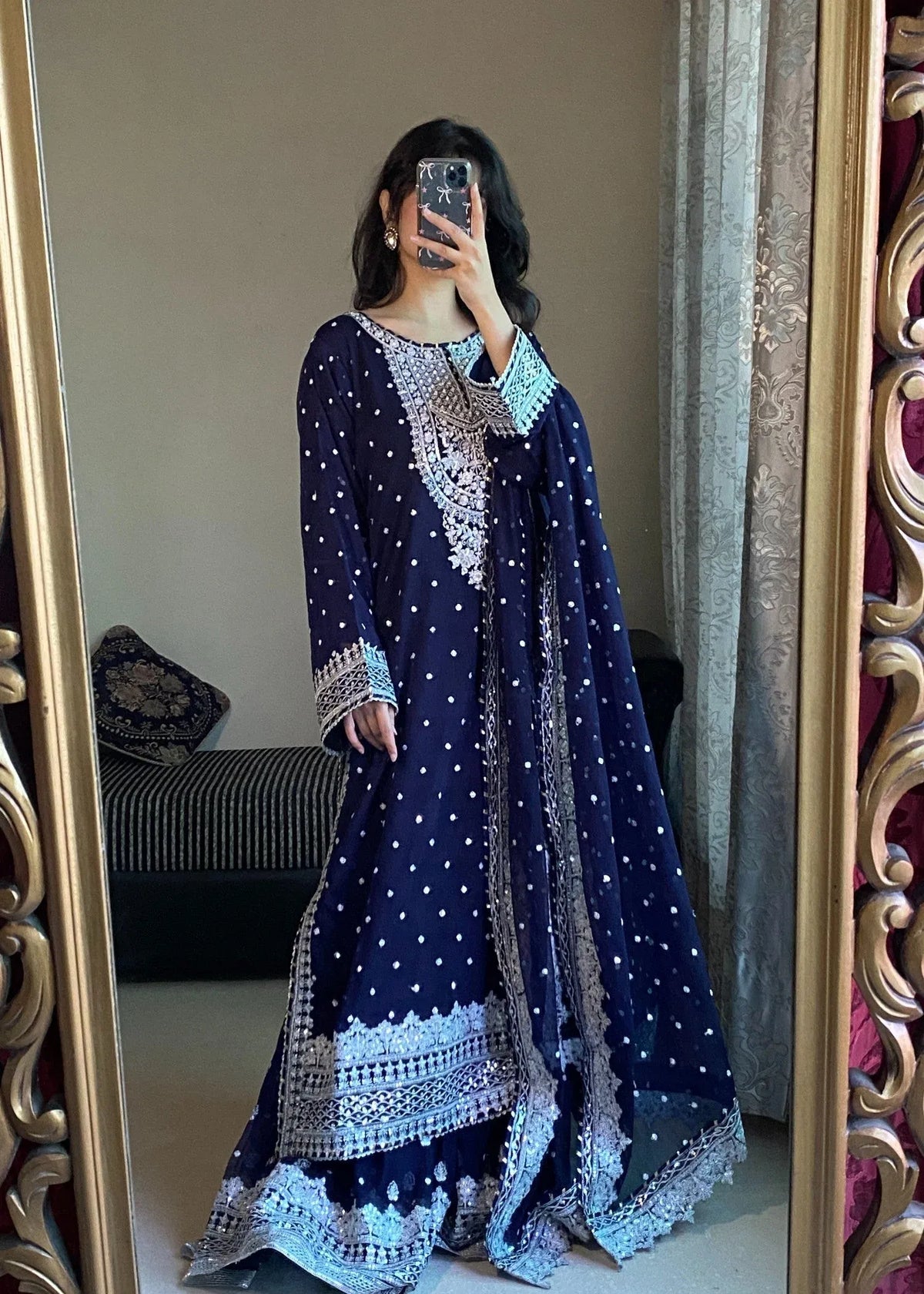 Ronaq-e-Mehfil Hot Pink Farshi Gharara