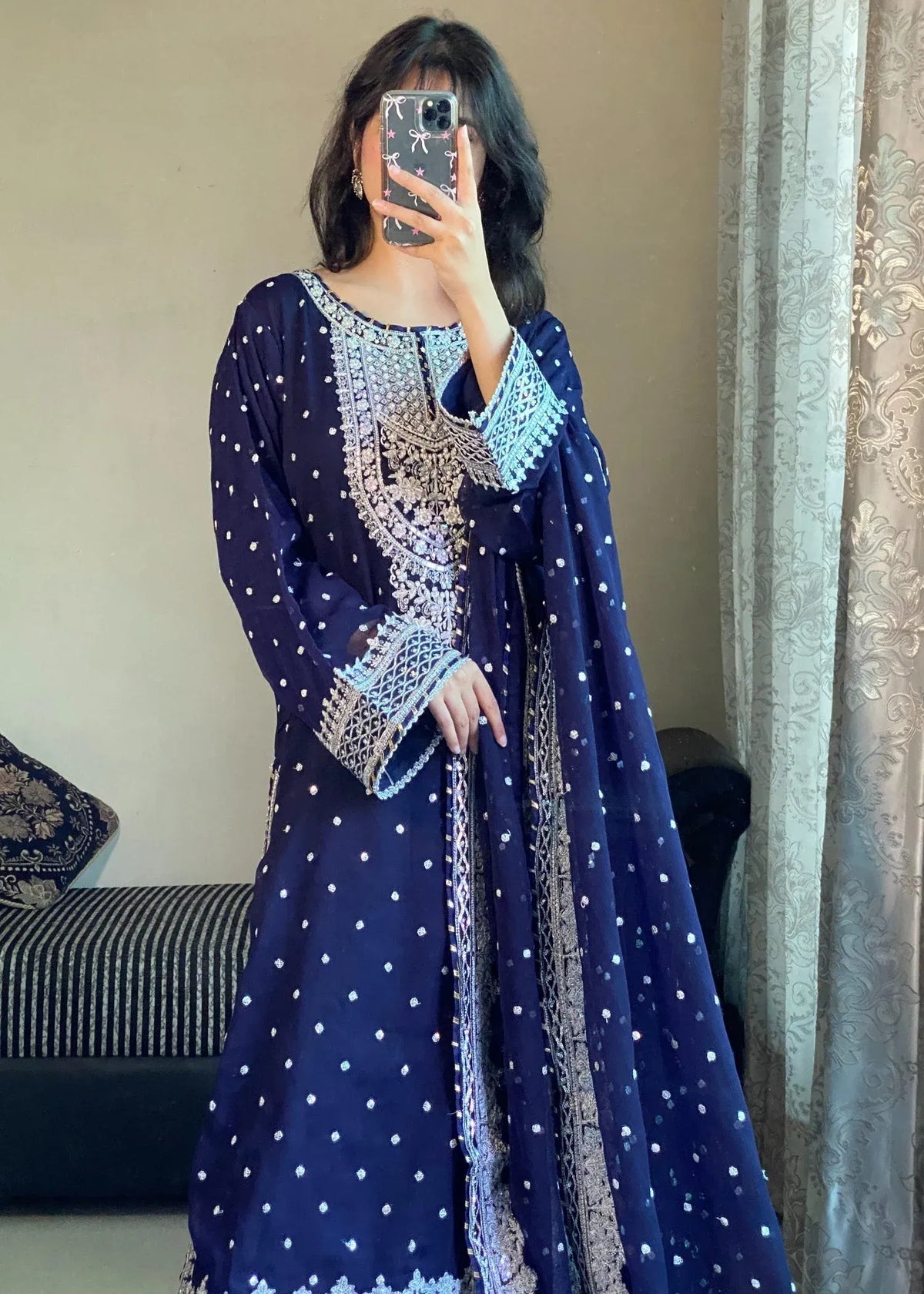 Ronaq-e-Mehfil Hot Pink Farshi Gharara
